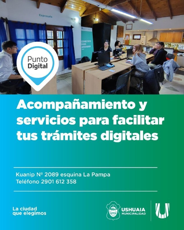 LA MUNICIPALIDAD FORTALECE LOS SERVICIOS DE PUNTO DIGITAL PARA ACOMPAÑAR TRÁMITES Y CAPACITACIONES